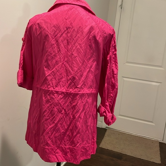 Madison Windbreaker Women Size S Pink Fuschia Lightweight Water Resistant - Picture 4 of 14